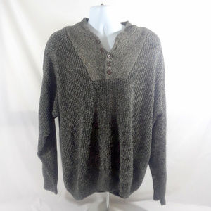 VTG Club Room 1/4 Button Sweater 100% Cotton Large